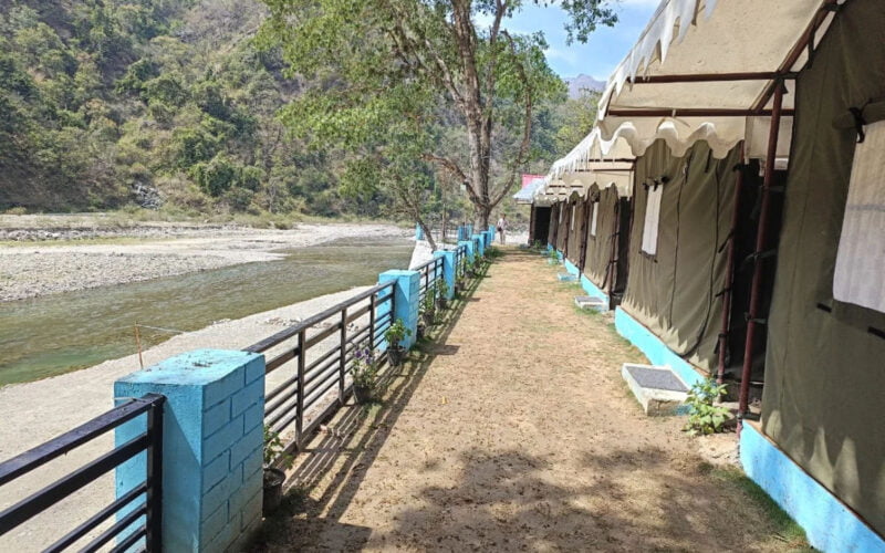 Riverside Camping in Rishikesh with Attached Washroom.