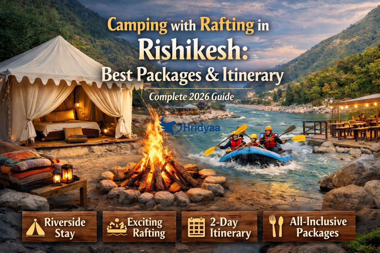 From Tents to Rapids: Camping with Rafting in Rishikesh