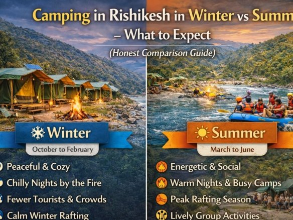 Camping in Rishikesh in Winter vs Summer – What to Expect