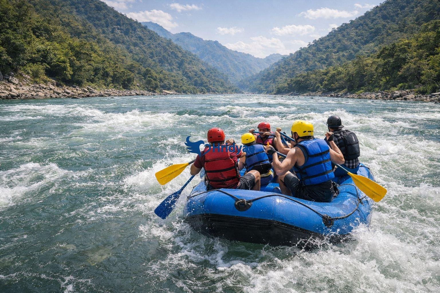 26 km Marine Drive rafting in Rishikesh full adventure route