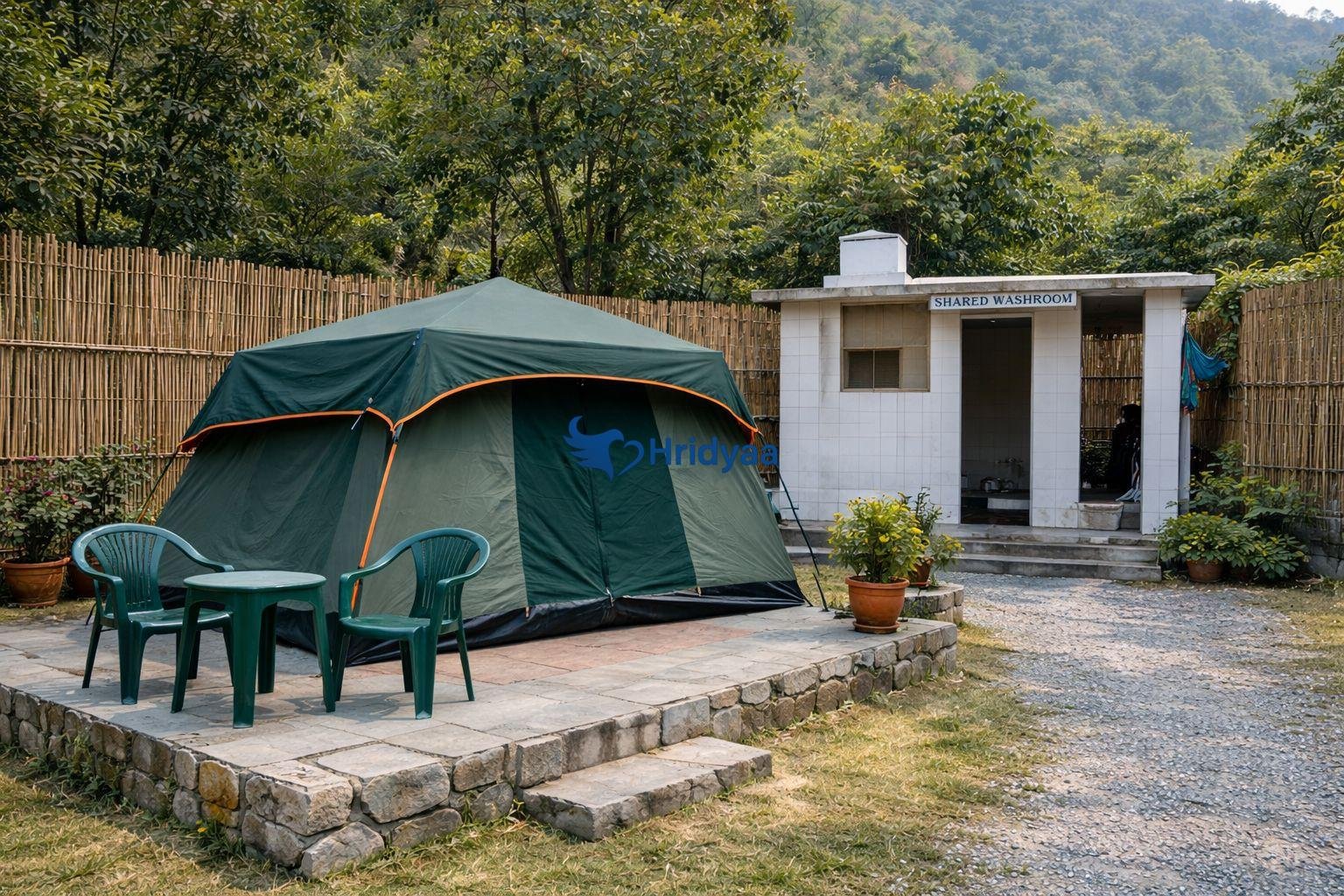 Budget non-AC tent camping option in Tapovan Rishikesh