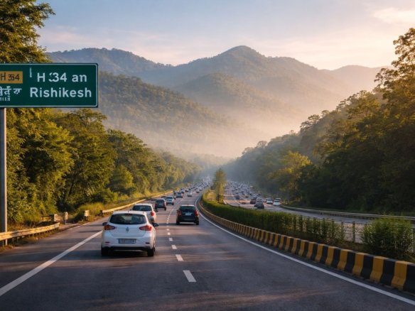Delhi to Rishikesh highway road trip via NH 334