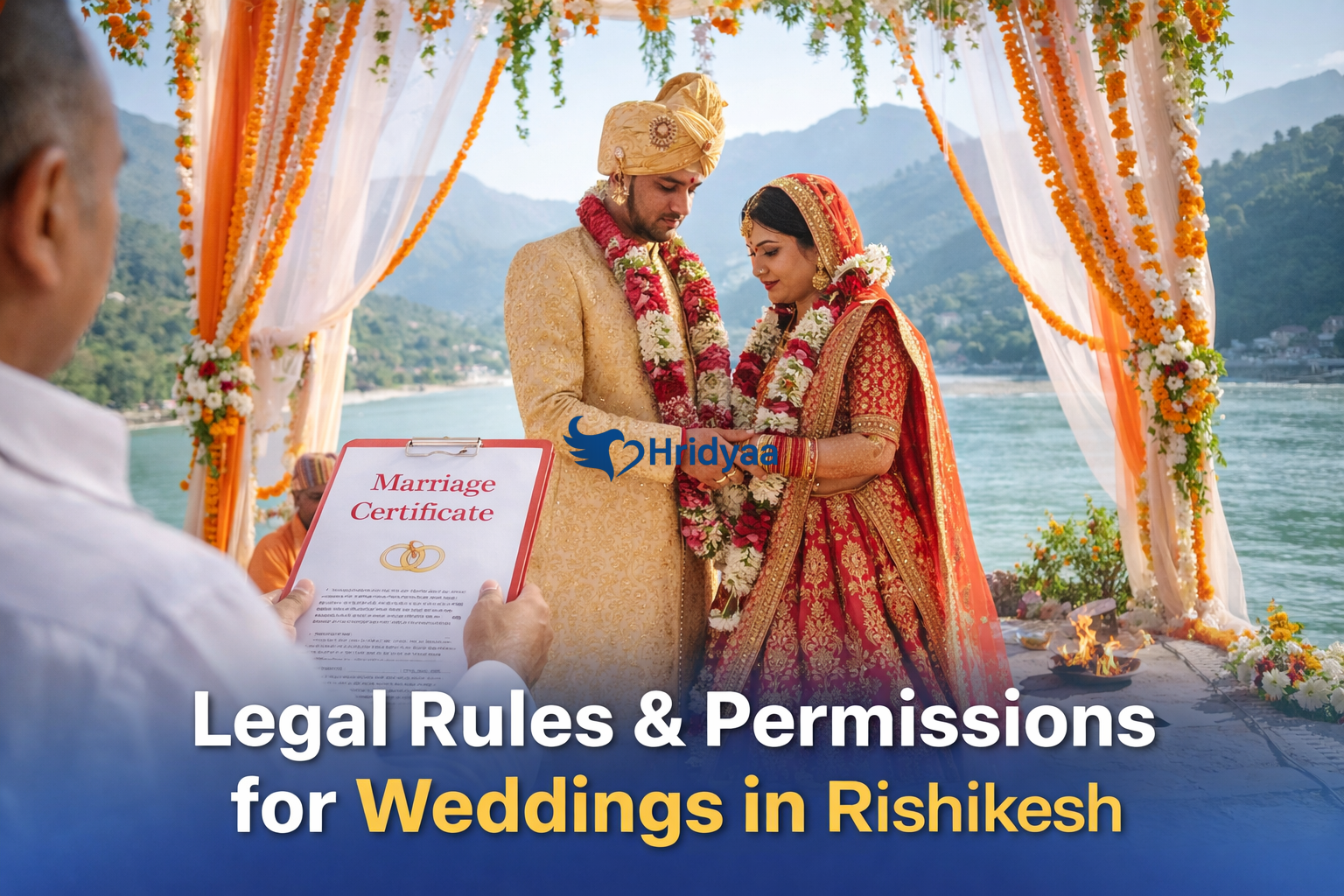 Wedding planning discussion in Rishikesh focusing on permissions and venue rules