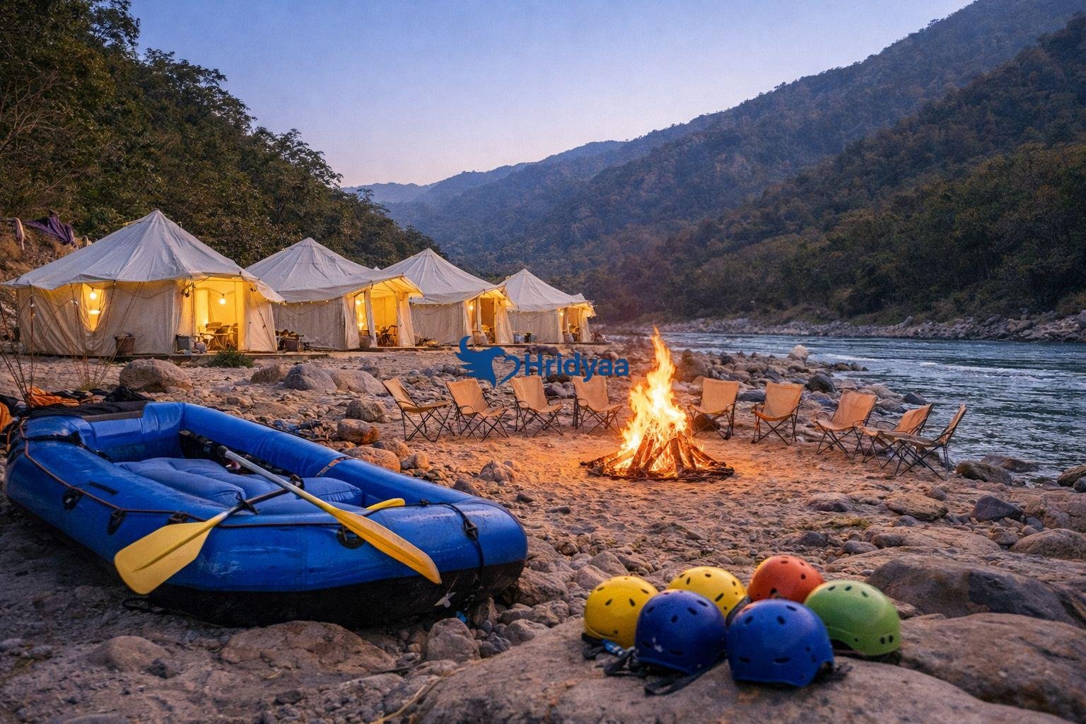 Rafting and camping in Rishikesh in March combination