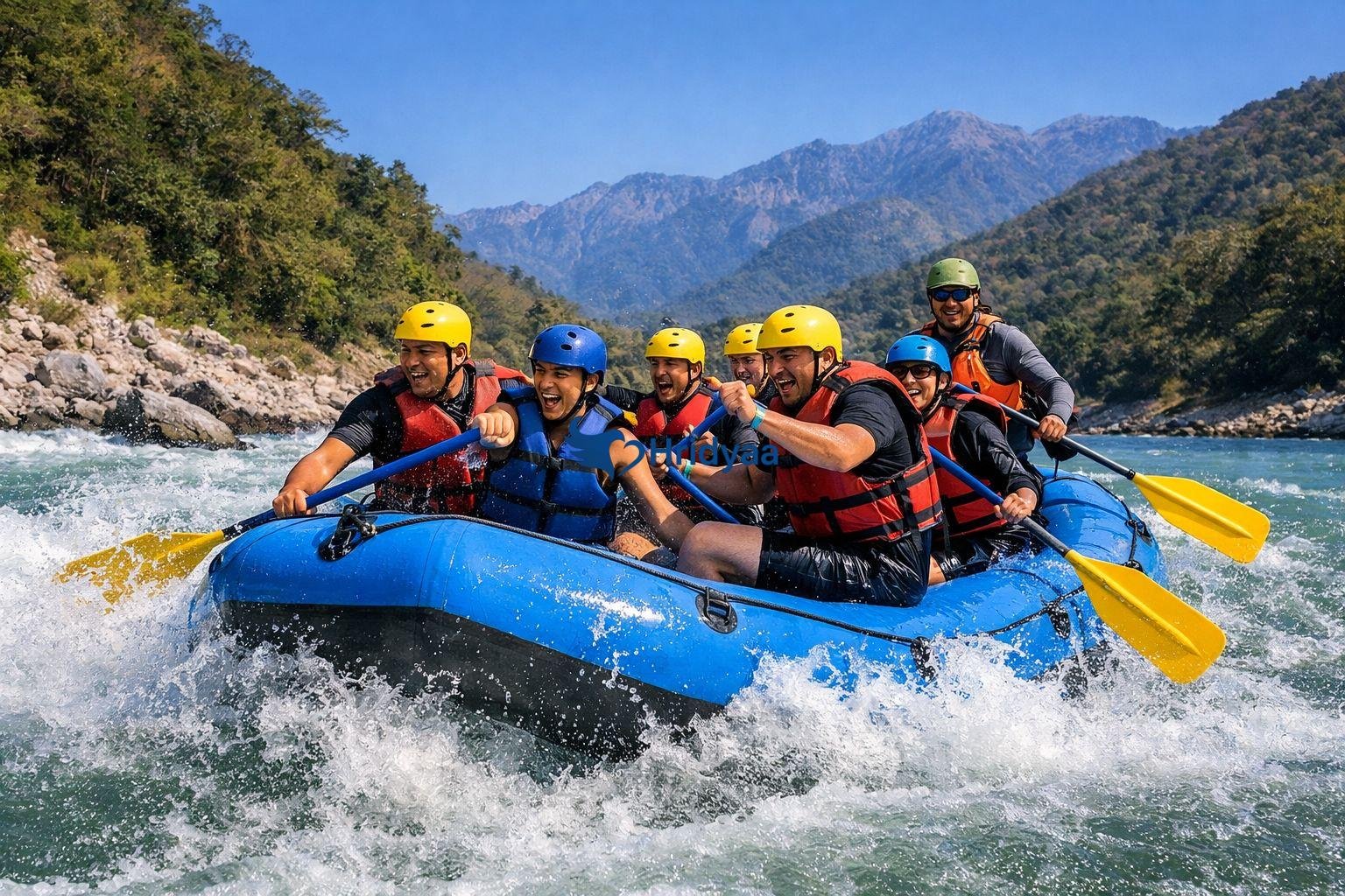 March rafting in Rishikesh with balanced weather conditions