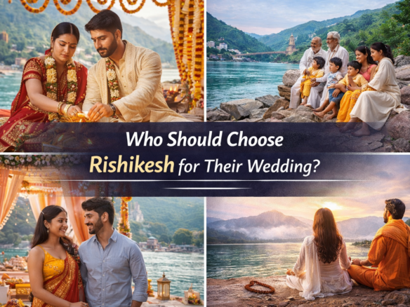 Couples and families experiencing a peaceful destination wedding in Rishikesh