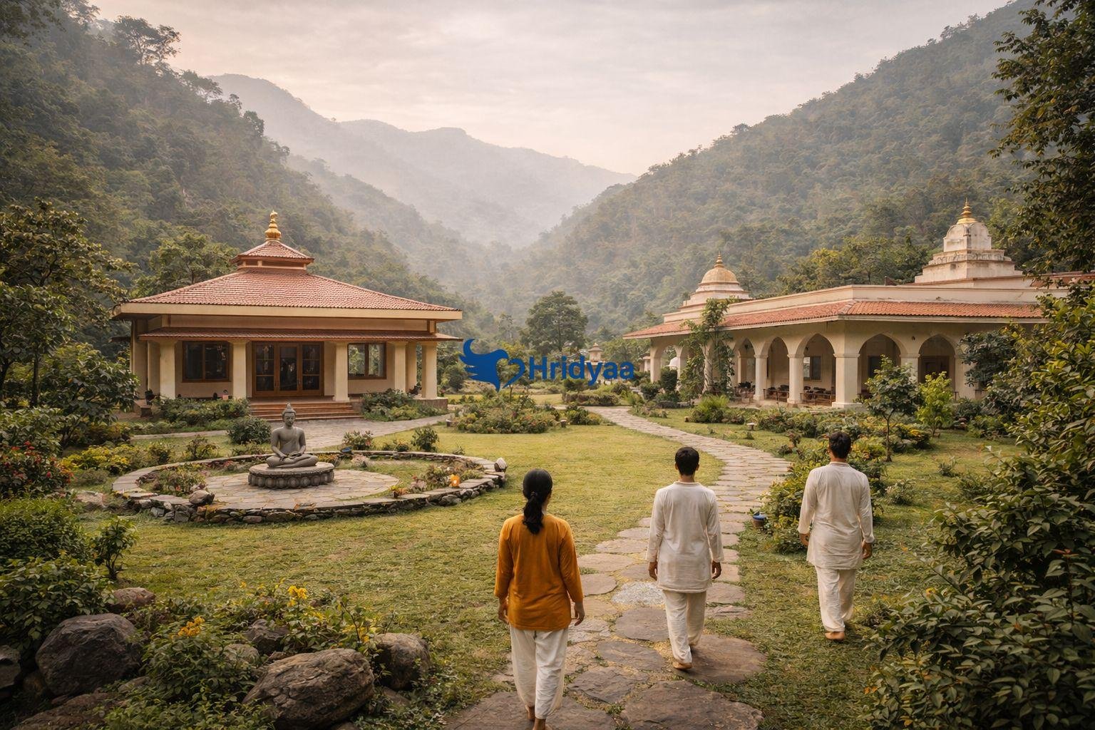 Meditation retreat center in Rishikesh located near Himalayan hills and forests