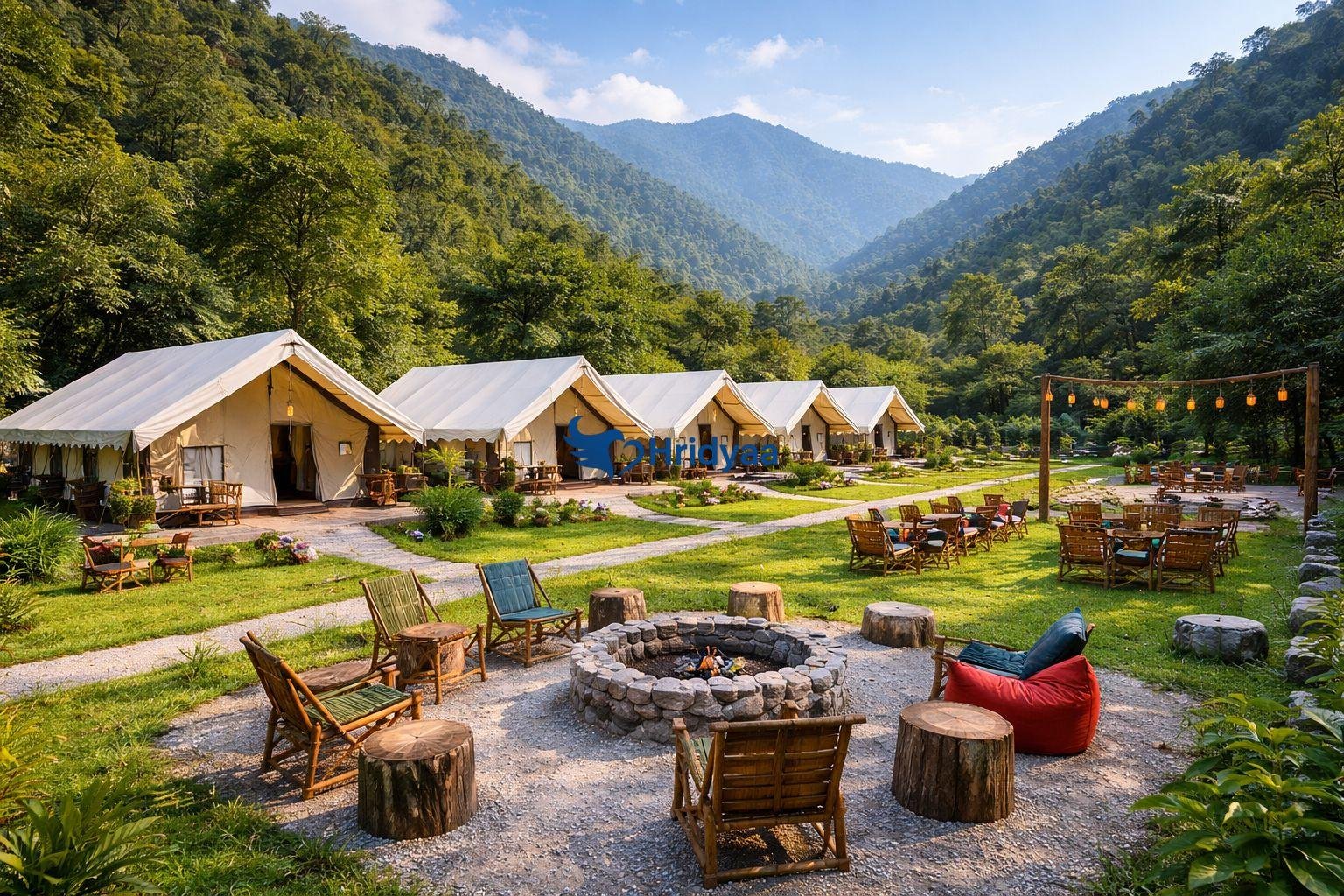 adventure camping tents in shivpuri rishikesh forest valley