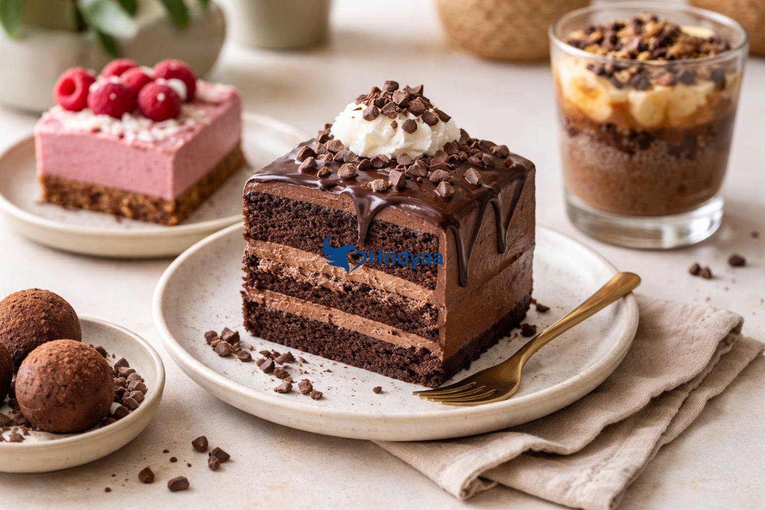 vegan desserts in rishikesh cafe plant based cakes and sweets