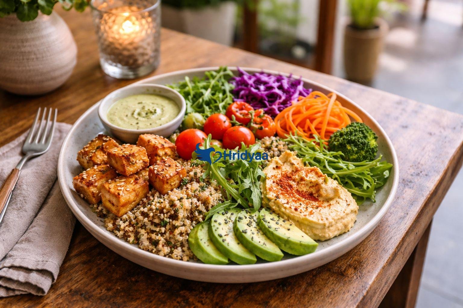 vegan healthy food in rishikesh cafe plant based dishes